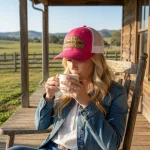 Cadenhead Ranch Neon Pink Cap.